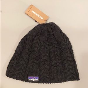 Patagonia black knit hat